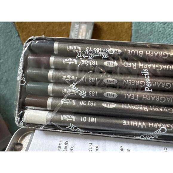 Cretacolor AquaGraph Colors Pocket Set – 6 Watercolor Graphite Pencils, New - Picture 3 of 4